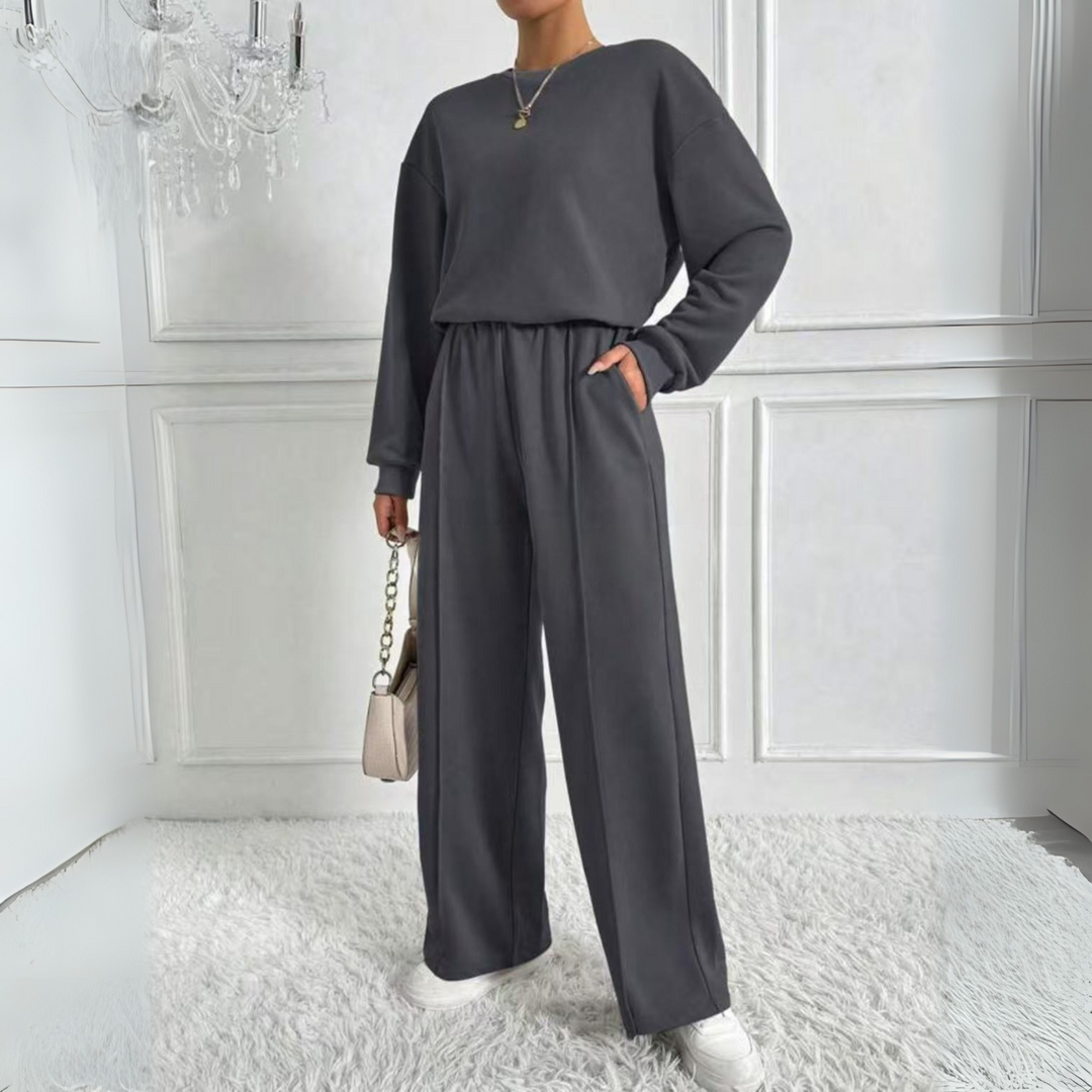 AMBRAT - Long Sleeve Sweatshirt with High Neck