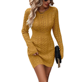 MERIEL™ – Classic Elegance Round Neck Bodycon Sweater