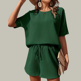 NIEVES™ – Plus Size Summer Lounge Set for Casual Comfort