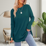Stellan - Relaxed Long Sleeve Top with Thumb Holes