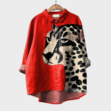 Elisa - Vibrant Multicolor Printed Blouse