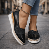 Raven – Sparkling Wedge Slip-On Sneakers