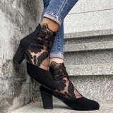 JOLIE™ - Elegant Lace-Up Heeled Boots