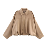 MORTIZIA™ – Chic Cropped Modern Aviator Jacket