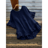 Evita - Plus Size Ruffle Hem Top
