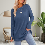Stellan - Relaxed Long Sleeve Top with Thumb Holes