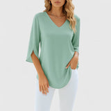 Violetta | Elegant V-Neck Blouse