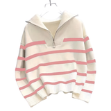 SUSAN™ – Relaxed Fit Long Sleeve Collared Sweater