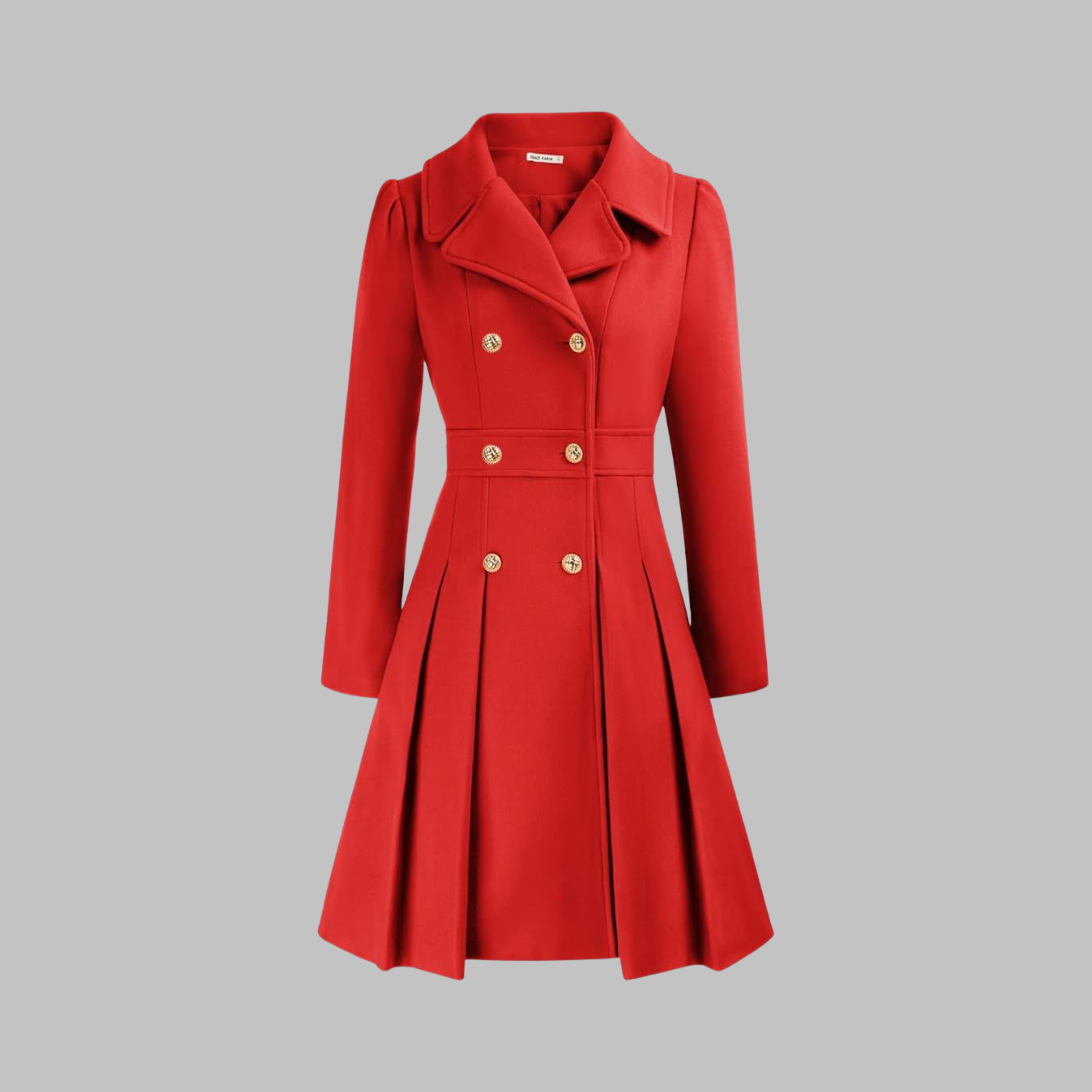 DAMI™ - Elegant Double-Breasted Long Sleeve Coat