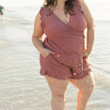 Curl Curl - Ruffled Swimsuit with Built-in Chest Support