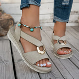 Indira – Comfortable Flat Buckle Sandals