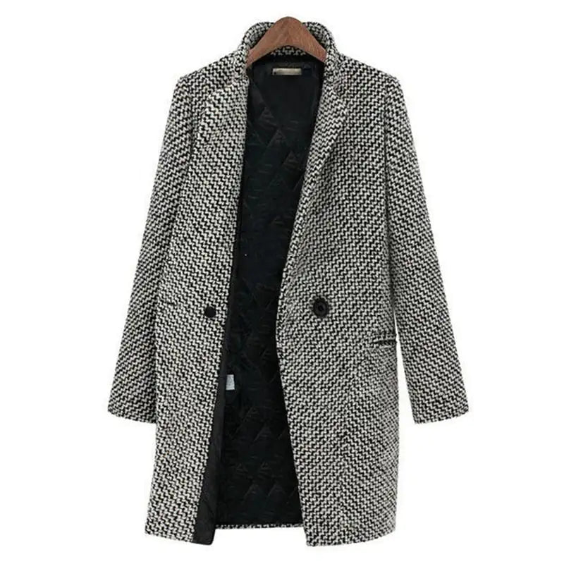 AMARA™ | Elegant Long Wool Coat