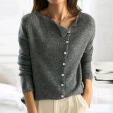 ANAIS™ | Elegant Button-Up Sweater