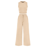 NELLA™ – Sleeveless Ribbed Knit Lounge Ensemble