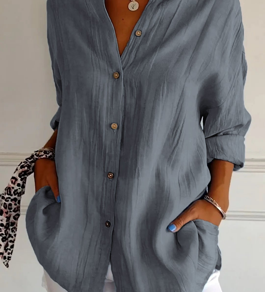 Bea - Relaxed Fit Button-Up Shirt
