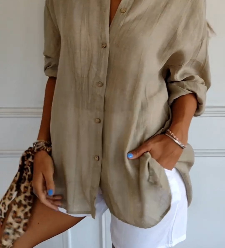 Bea - Relaxed Fit Button-Up Shirt