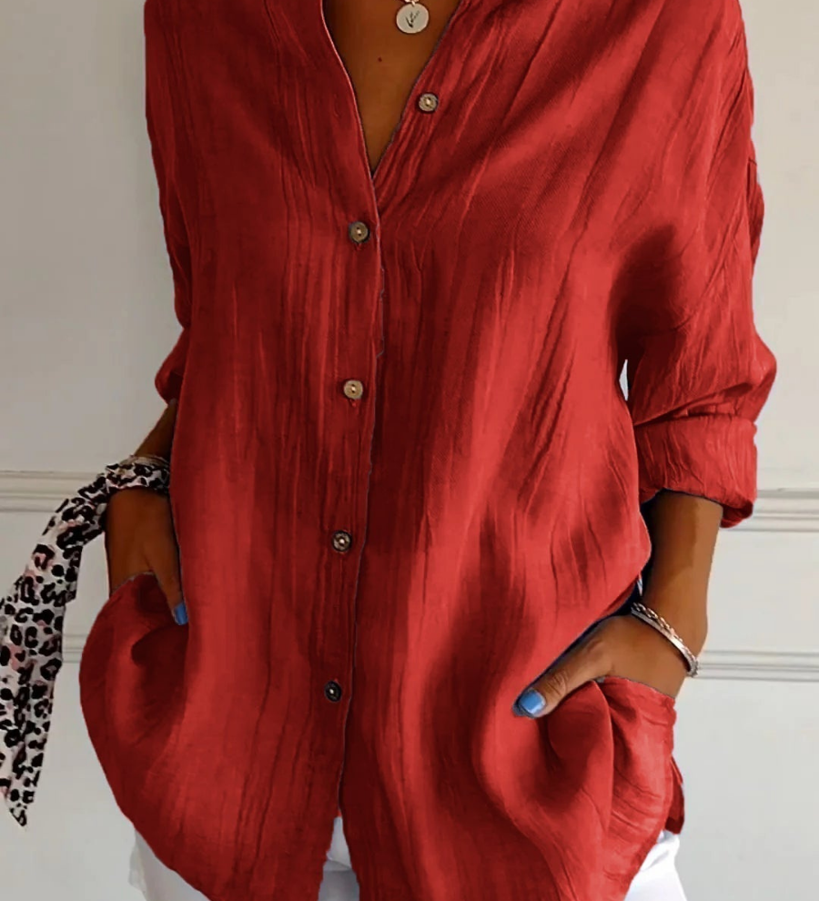 Bea - Relaxed Fit Button-Up Shirt