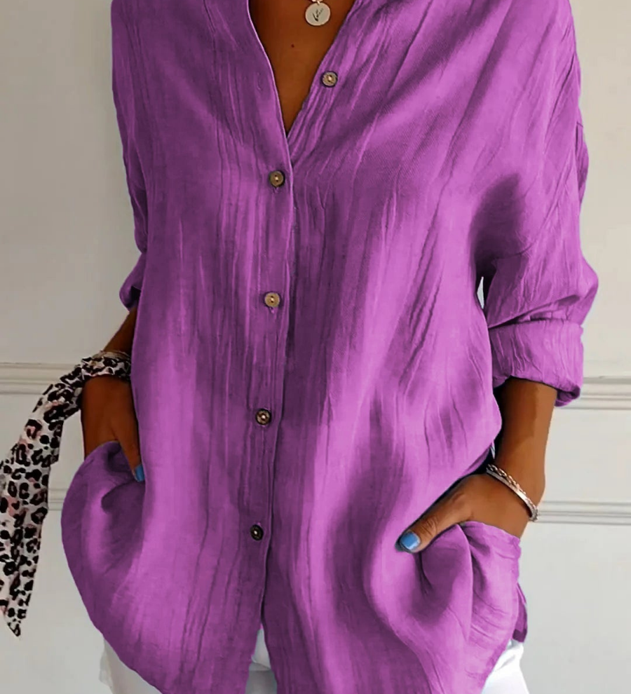 Bea - Relaxed Fit Button-Up Shirt