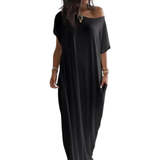 COZETTE™ – Cozy Batwing Sleeve Lounge Dress
