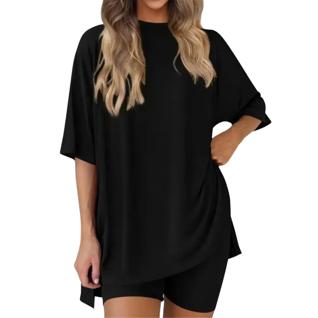 LENNIE™ – Cozy Solid Lounge Shorts Set