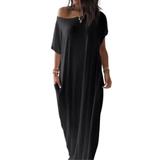 JOSIE™ – Cozy Batwing Sleeve Lounge Dress