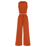 NELLA™ – Sleeveless Ribbed Knit Lounge Ensemble