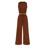 REINA™ – Sleeveless Ribbed Knit Lounge Set