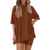 HALSEY™ – Cozy Solid Lounge Two-Piece Ensemble