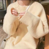 IMOGEN™ - Timeless Drop Shoulder Long Sleeve Knit Sweater