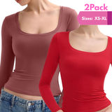 Nina - Long Sleeve Scoop Neck Top