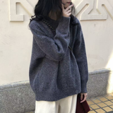 IMOGEN™ - Timeless Drop Shoulder Long Sleeve Knit Sweater