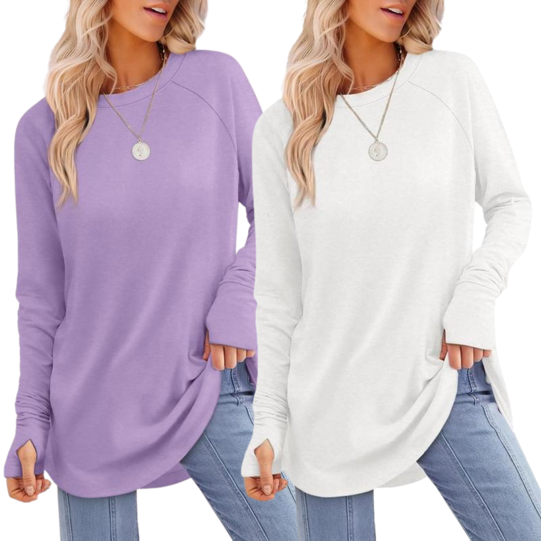 Zarita - Comfortable Long Sleeve Tunic Top