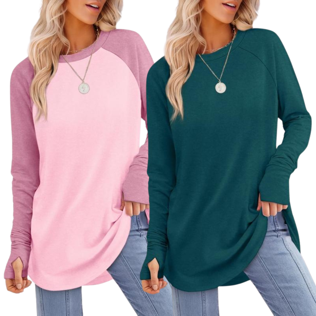 Zarita - Comfortable Long Sleeve Tunic Top