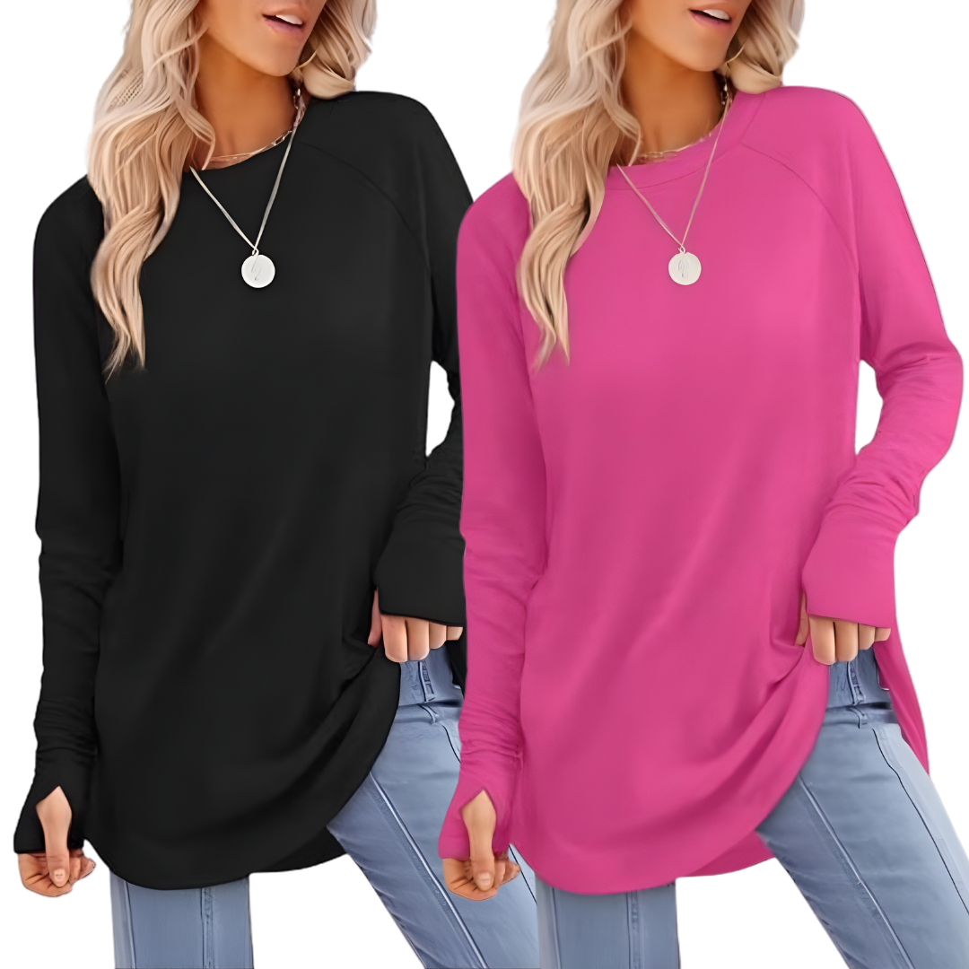 Zarita - Comfortable Long Sleeve Tunic Top