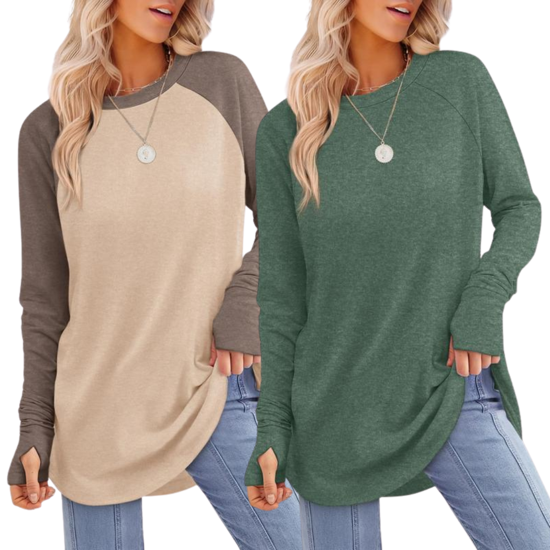Zarita - Comfortable Long Sleeve Tunic Top