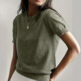 Vianca - Relaxed Fit Short Sleeve Crew Neck Tee