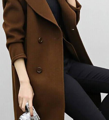 CELINA™ - Elegant Long Trench Coat