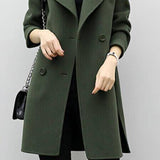 CELINA™ - Elegant Long Trench Coat
