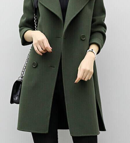 CELINA™ - Elegant Long Trench Coat