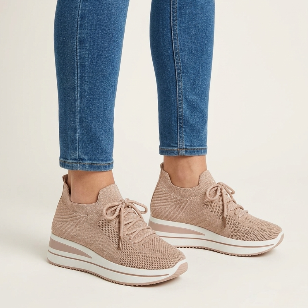 Bonnie – Cozy Platform Walking Sneakers