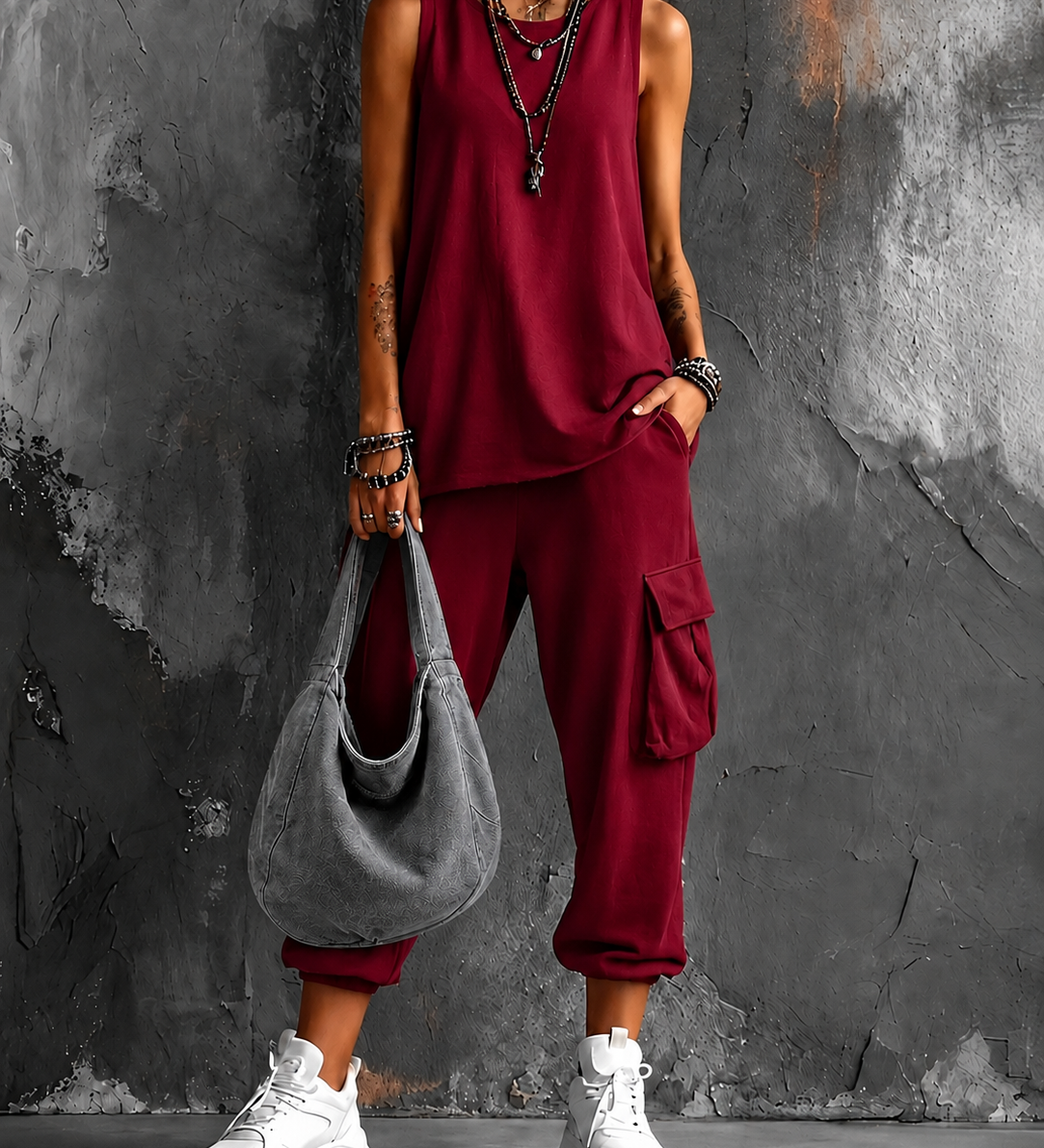 Noelle - Comfortable Casual Set with Pockets