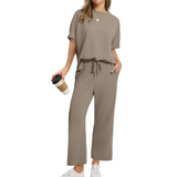 TATUM™ – Cozy Wide Leg Lounge Set with Relaxed Fit