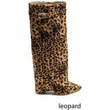 JOLIE™ - Suede Leopard Print Ankle Boots