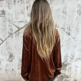 Dahlia - Luxurious Velvet Blouse