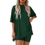 HALSEY™ – Cozy Solid Lounge Two-Piece Ensemble
