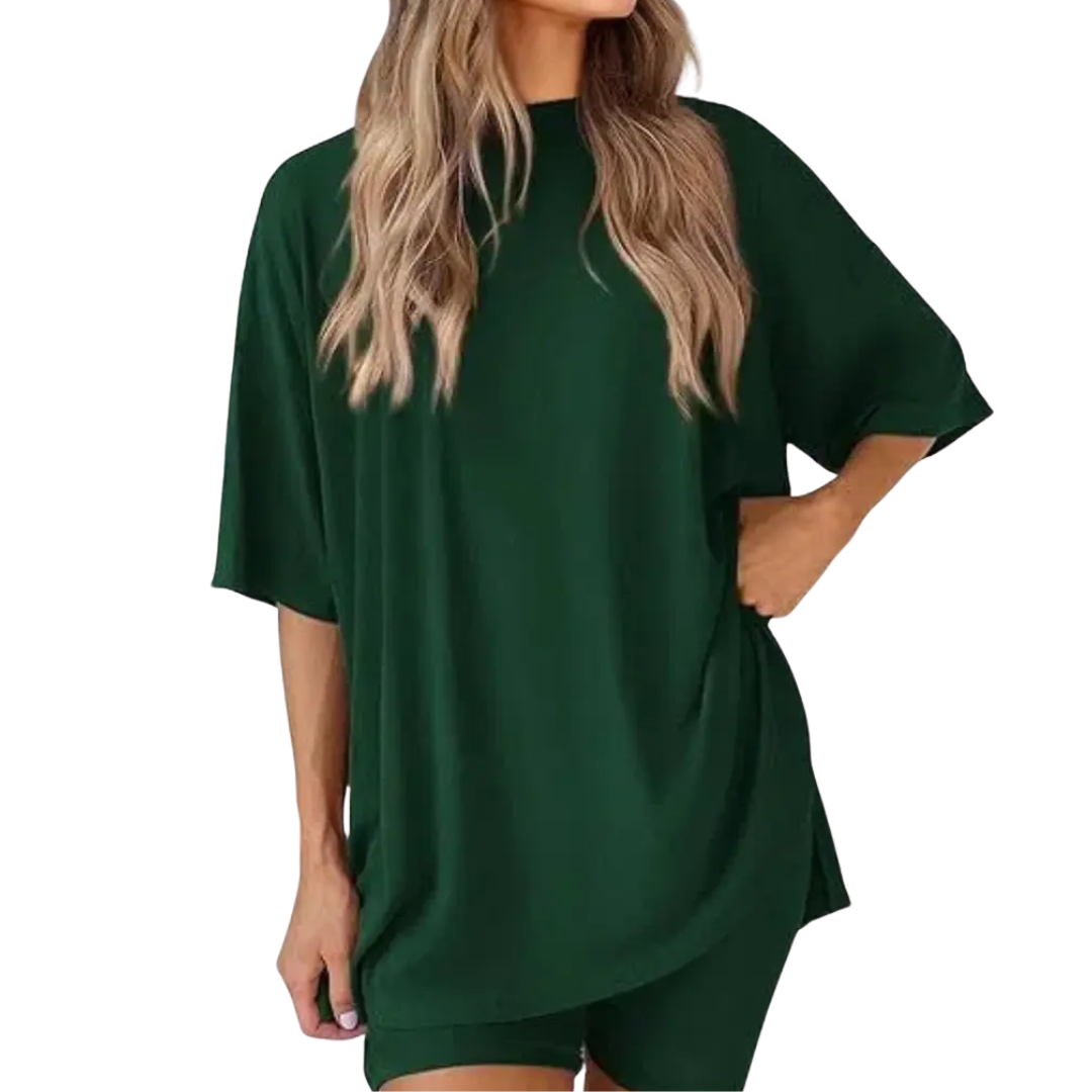 LENNIE™ – Cozy Solid Lounge Shorts Set