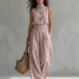 Maria - Chic Wide Leg Pants and Top Ensemble