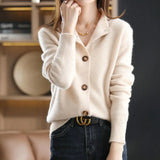 ELARA™ | Premium Button-Up Sweater