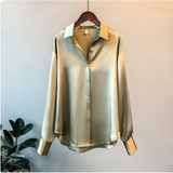 Florence - Luxurious Long-Sleeve Silk Blouse