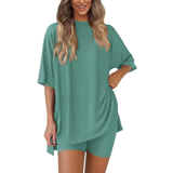 HALSEY™ – Cozy Solid Lounge Two-Piece Ensemble